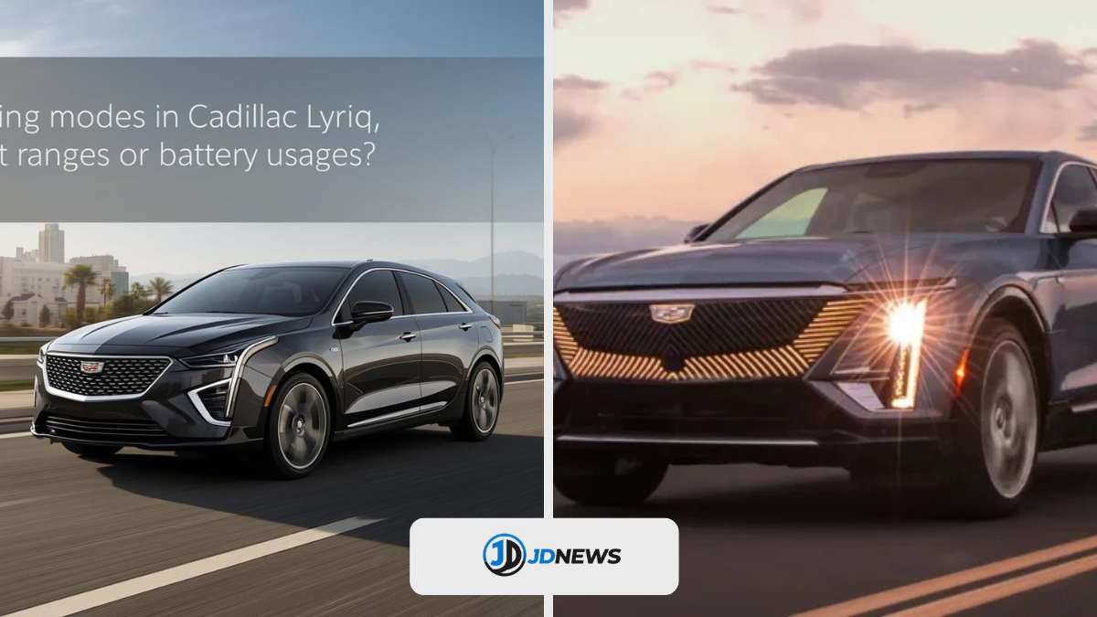 do the driving modes in cadillac lyriq offer different ranges or battery usages?
